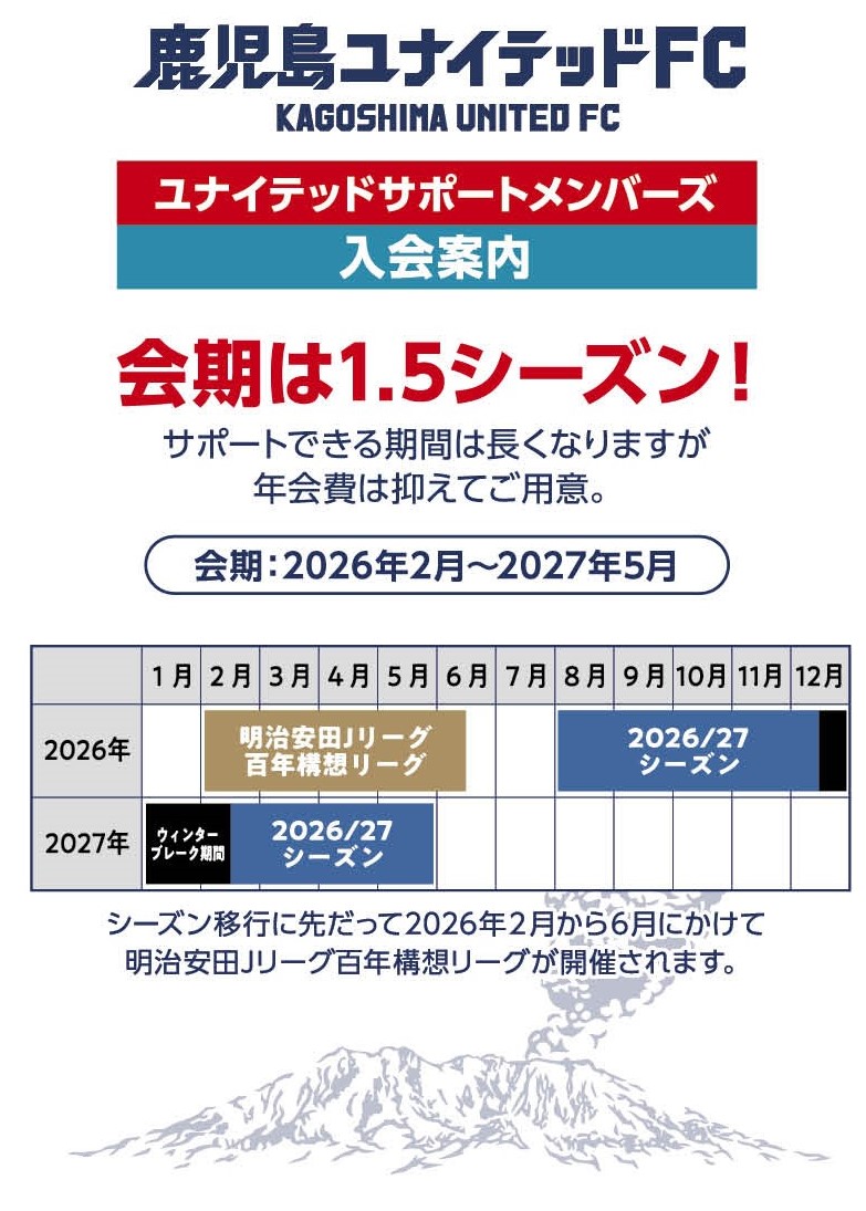 百年構想リーグ+2026/27シーズン】ユナイテッドサポートメンバーズ
